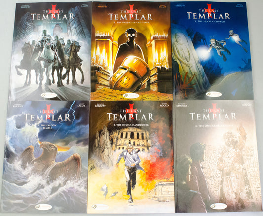 The Last Templar Volume 1-6 Comic Books - UK Cinebook Paperback Editions FULL SET