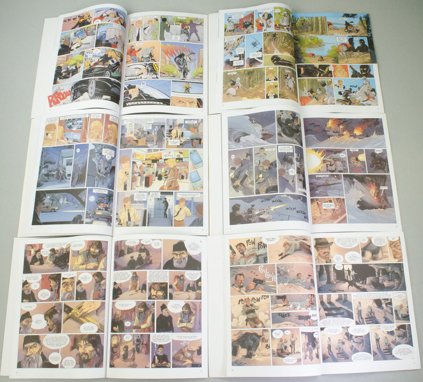 The Last Templar Volume 1-6 Comic Books - UK Cinebook Paperback Editions FULL SET