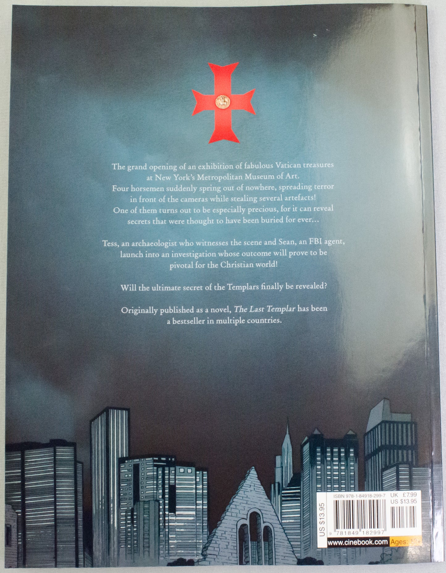 The Last Templar Volume 1 "The Encoder" - UK Cinebook Paperback Edition