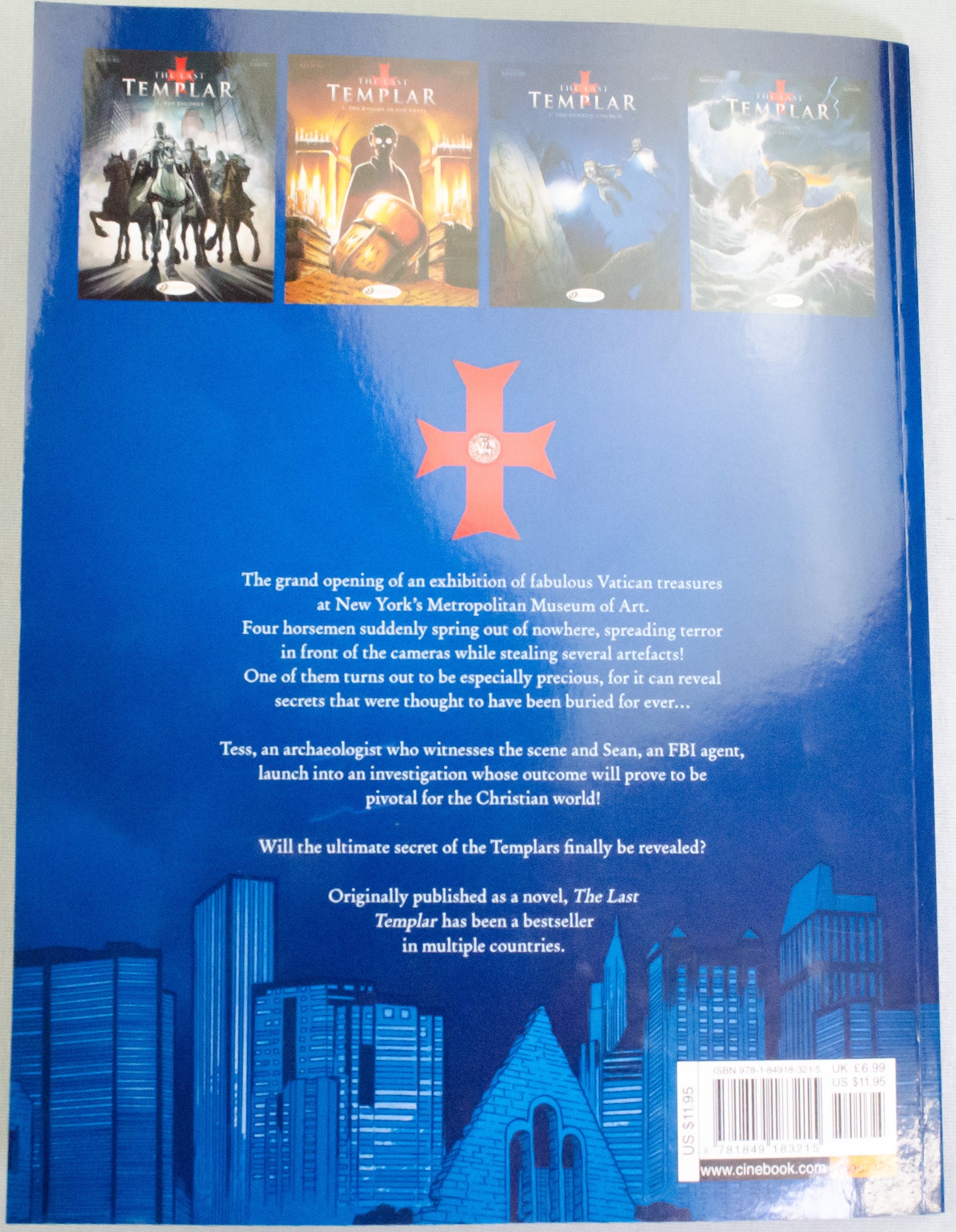 The Last Templar Volume 3 "The Sunken Church" - UK Cinebook Paperback Edition