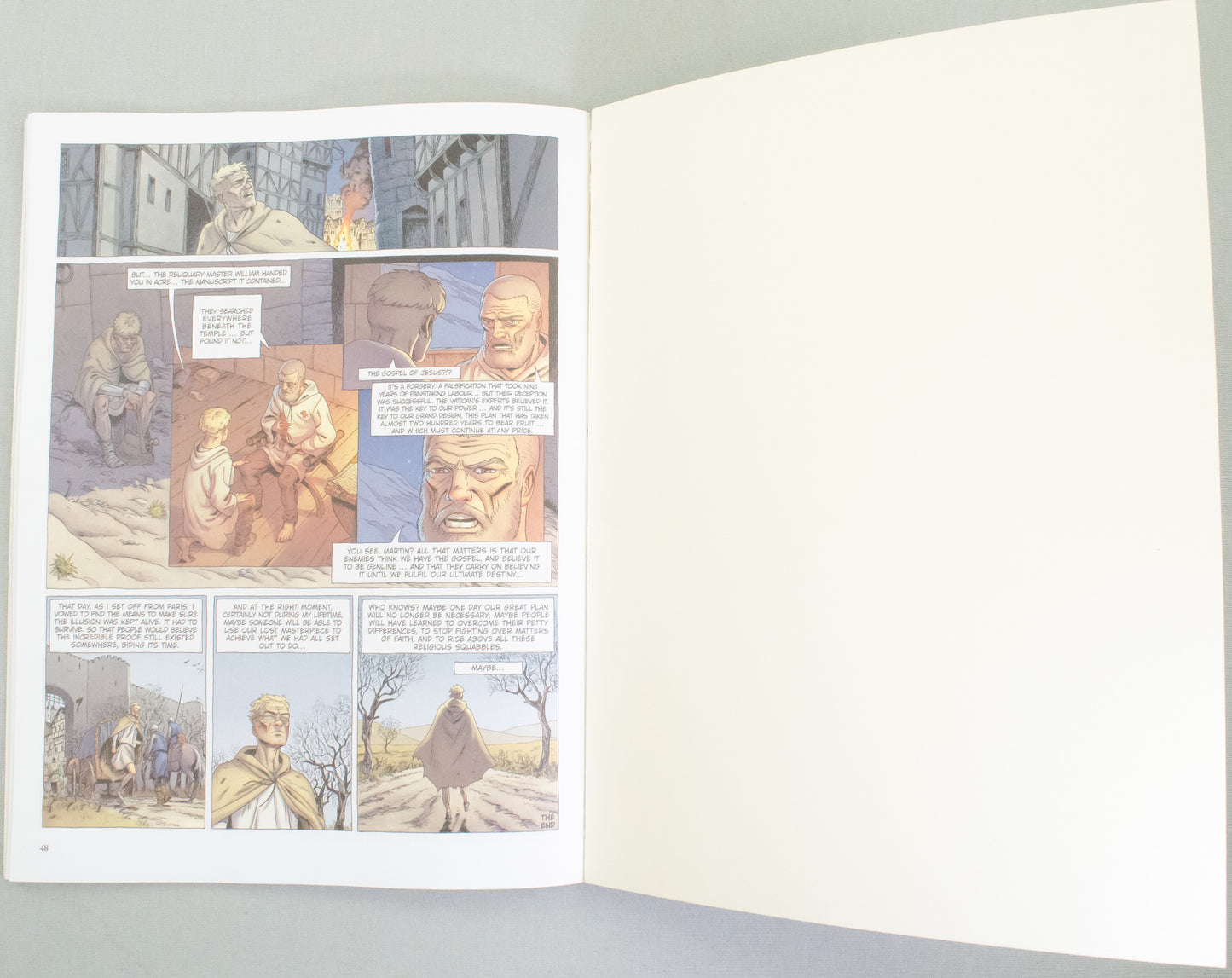 The Last Templar Volume 4 "The Falcon Temple" - UK Cinebook Paperback Edition