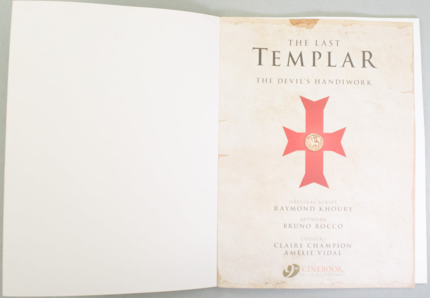 The Last Templar Volume 5 "The Devils Handiwork" - UK Cinebook Paperback Edition