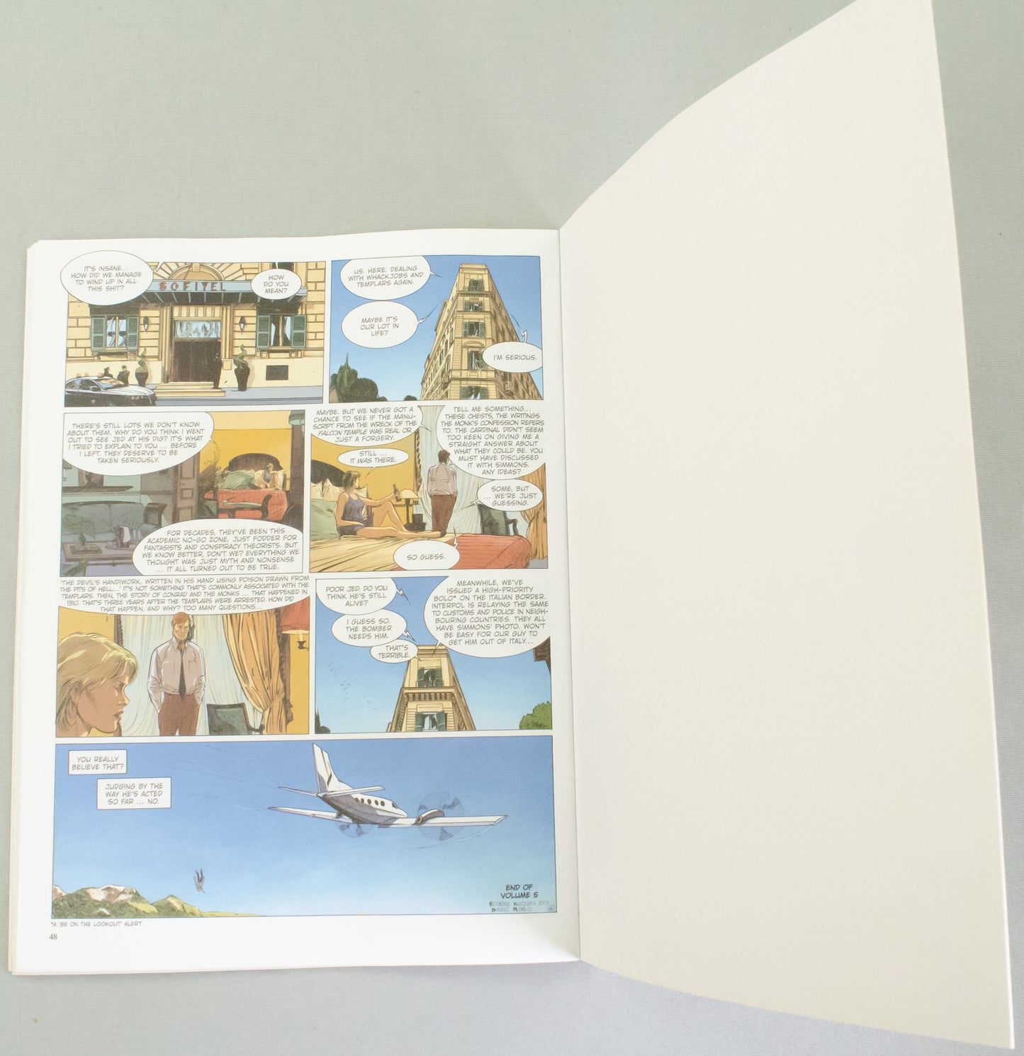 The Last Templar Volume 5 "The Devils Handiwork" - UK Cinebook Paperback Edition