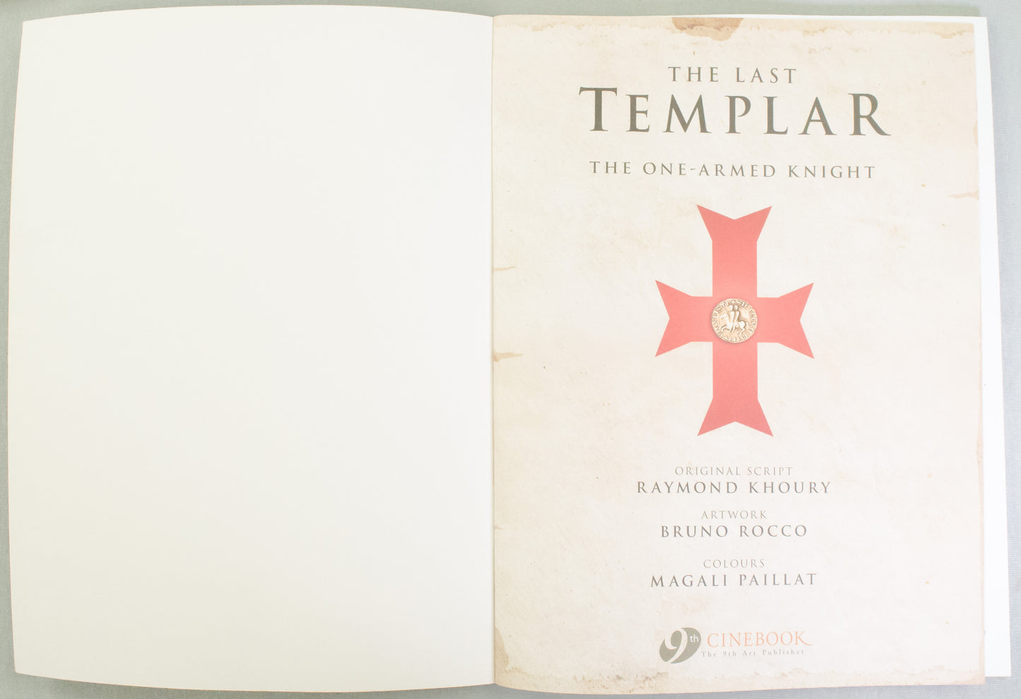 The Last Templar Volume 6 "The One-Armed Knight" - UK Cinebook Paperback Edition
