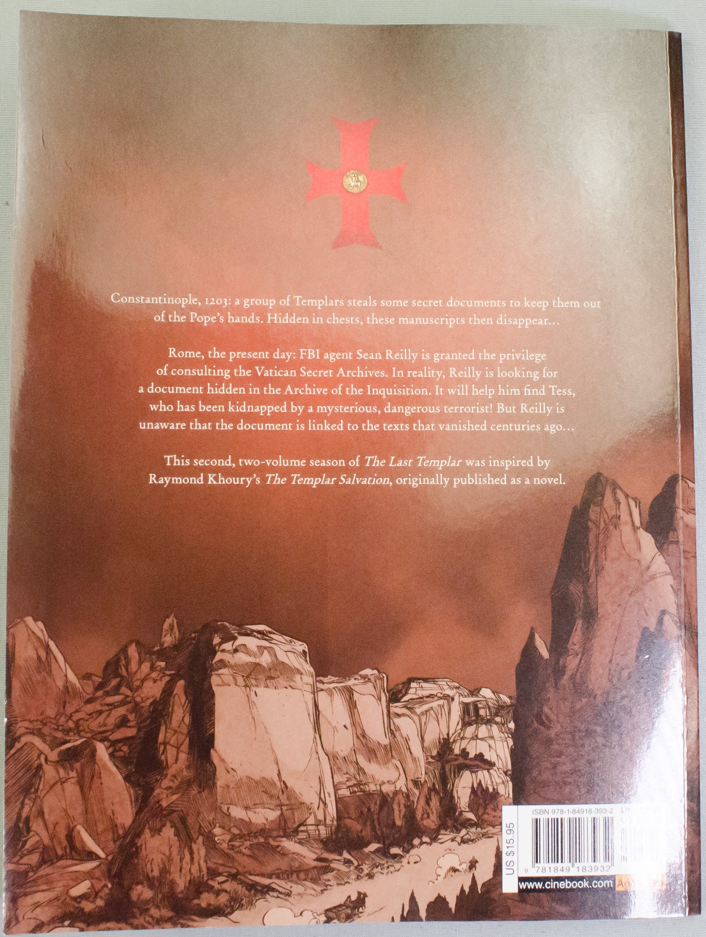 The Last Templar Volume 6 "The One-Armed Knight" - UK Cinebook Paperback Edition