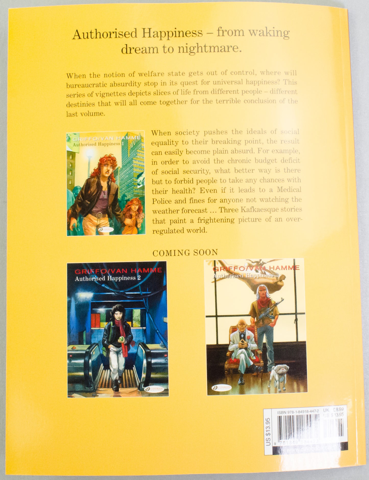 Authorised Happiness Volume 1 "Career Plan" Van Hamme Comic Book - UK Cinebook Paperback Edition