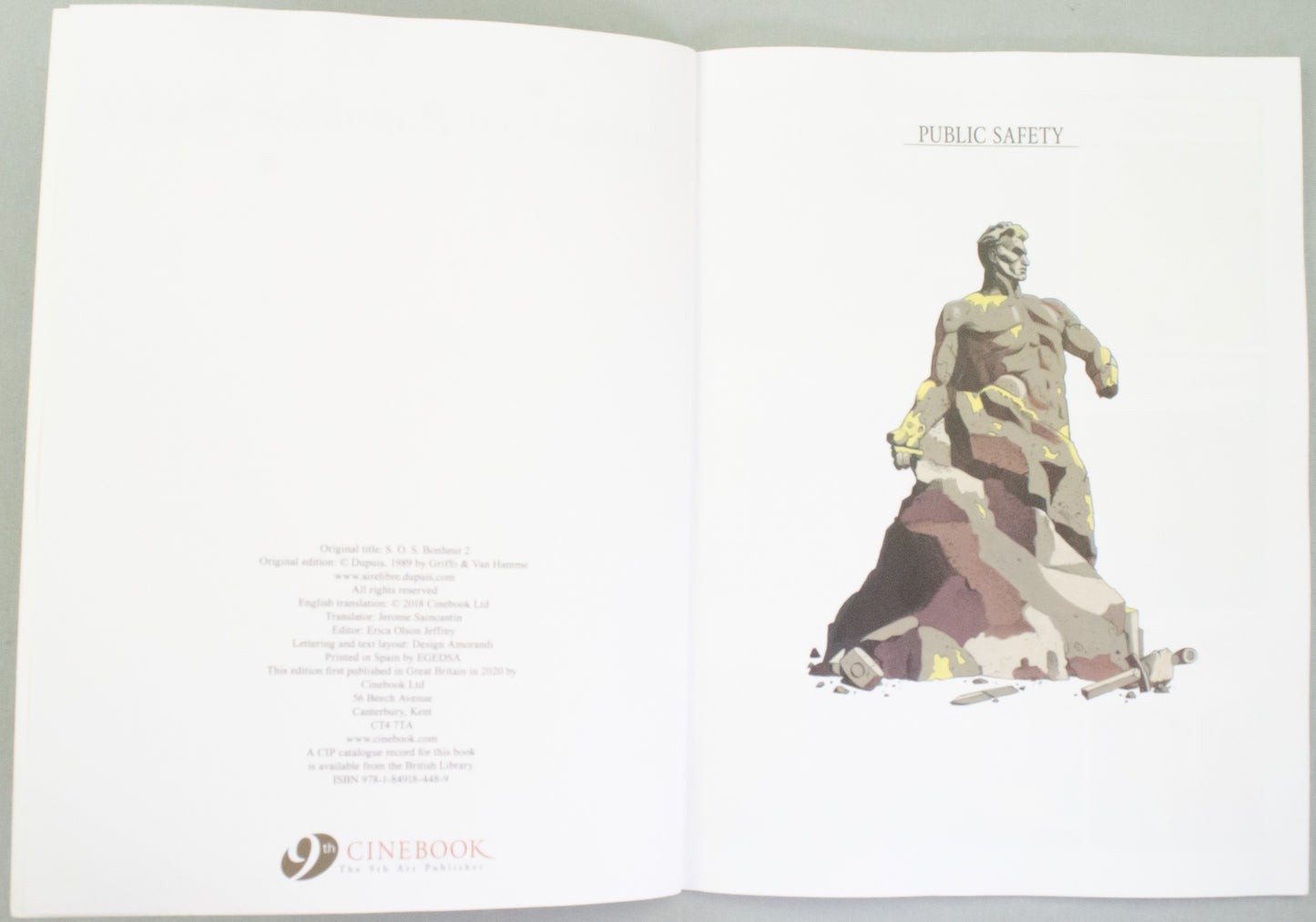 Authorised Happiness Volume 3 "Revolution" Van Hamme Comic Book - UK Cinebook Paperback Edition