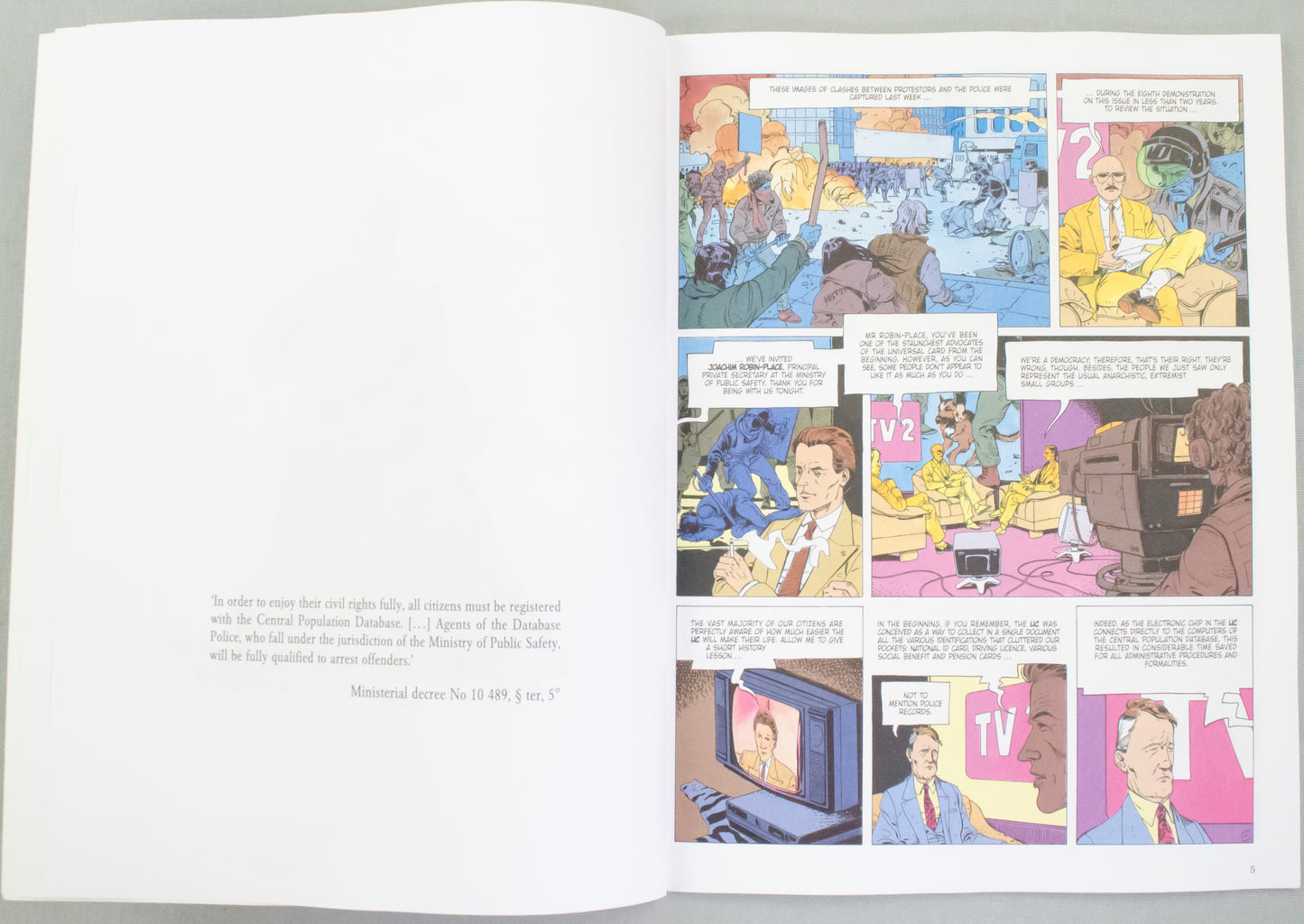 Authorised Happiness Volume 3 "Revolution" Van Hamme Comic Book - UK Cinebook Paperback Edition