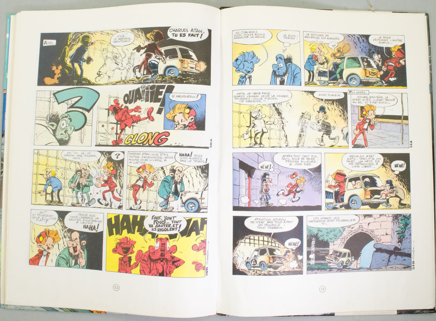 The Adventures of Spirou & Fantasio The Truquee Abbey by Fournier 1972 Dupis HB 1st Edition