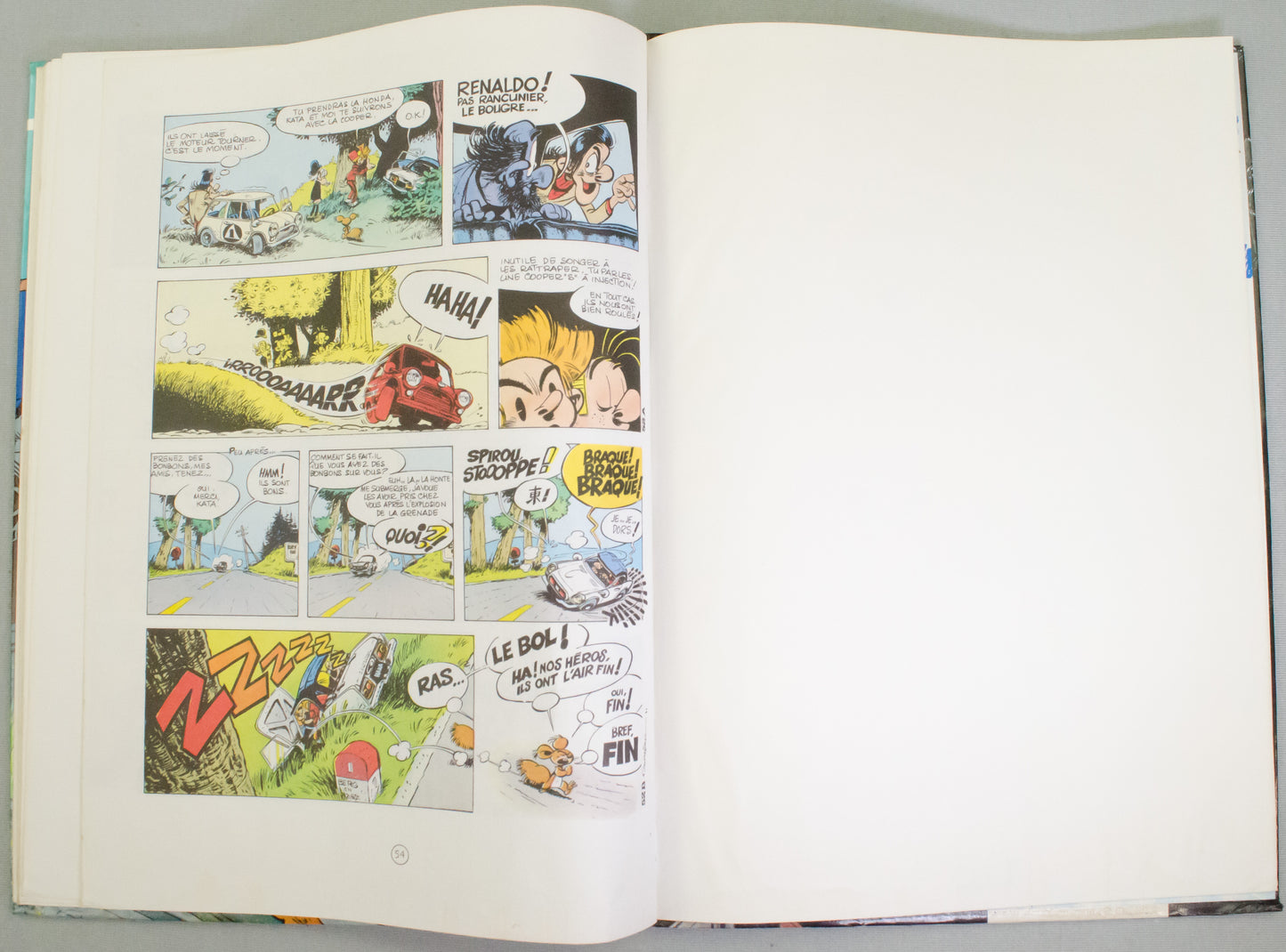 The Adventures of Spirou & Fantasio The Truquee Abbey by Fournier 1972 Dupis HB 1st Edition