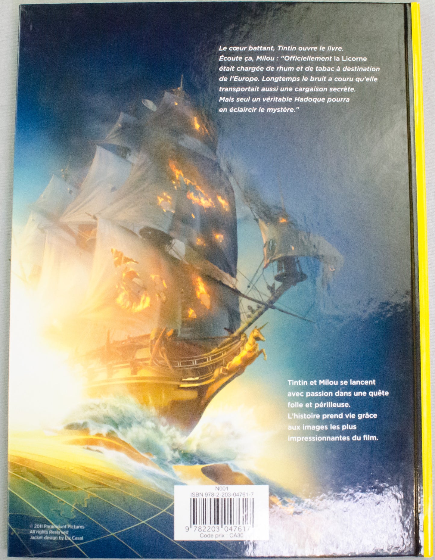 The Adventures of Tintin L'album du film - 2011 Casterman/Paramount Pictures HB Edition