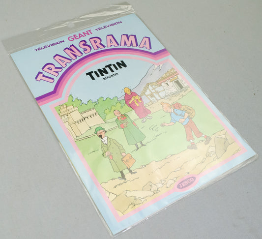 Vintage Tintin Reporter Transrama Jesco Sticker Set - 1984 Herge/Casterman