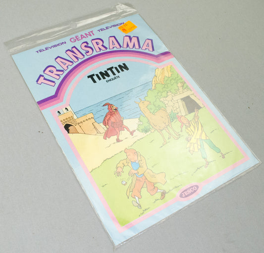 Vintage Tintin Enquete Transrama Jesco Sticker Set - 1984 Herge/Casterman