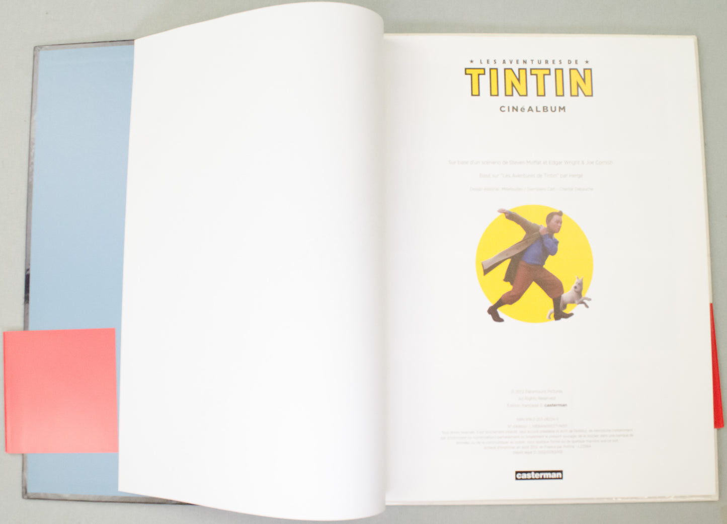Les Adventures de Tintin Cinéalbum - 2012 Casterman/Paramount Pictures HB 1st Edition