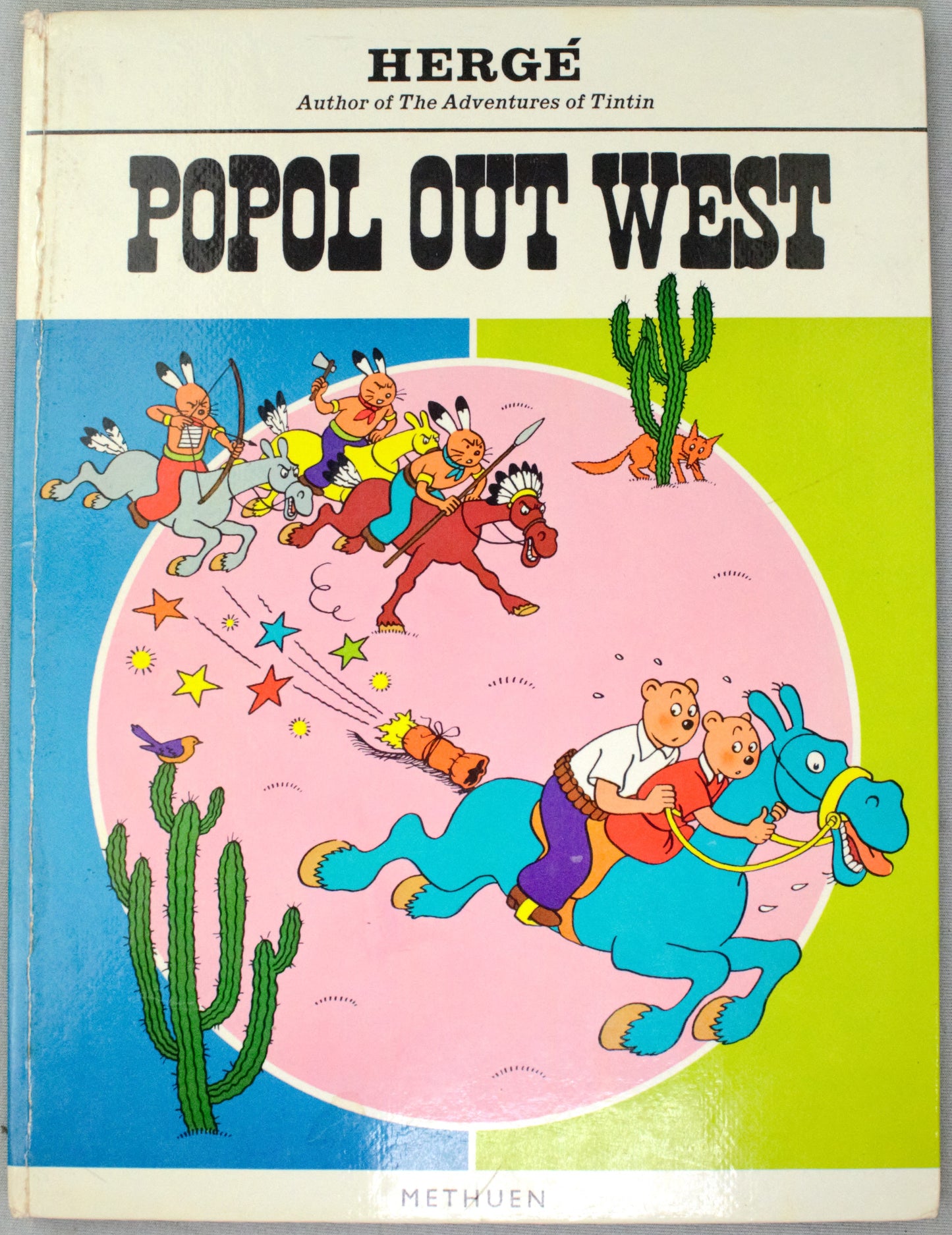 Popol Out West Methuen 1969 1st Hardback Edition Rare vintage Herge book EO Tintin