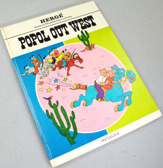Popol Out West Methuen 1969 1st Hardback Edition Rare vintage Herge book EO Tintin