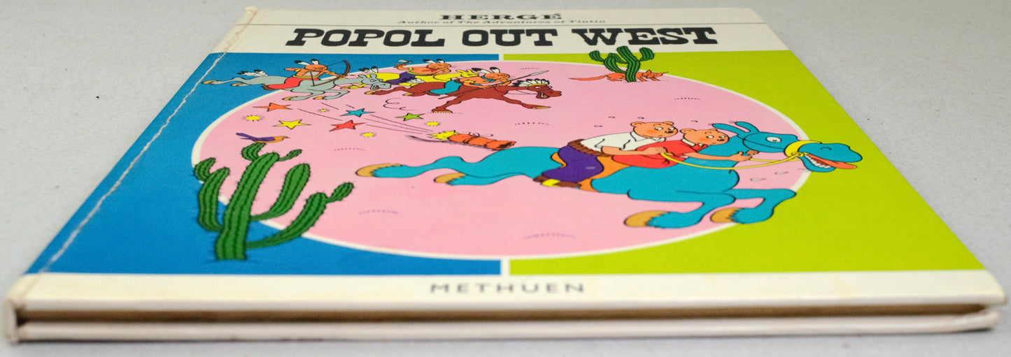Popol Out West Methuen 1969 1st Hardback Edition Rare vintage Herge book EO Tintin