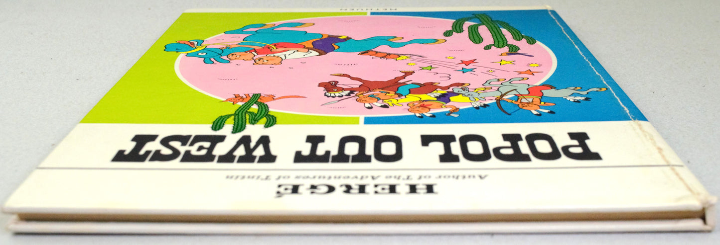 Popol Out West Methuen 1969 1st Hardback Edition Rare vintage Herge book EO Tintin
