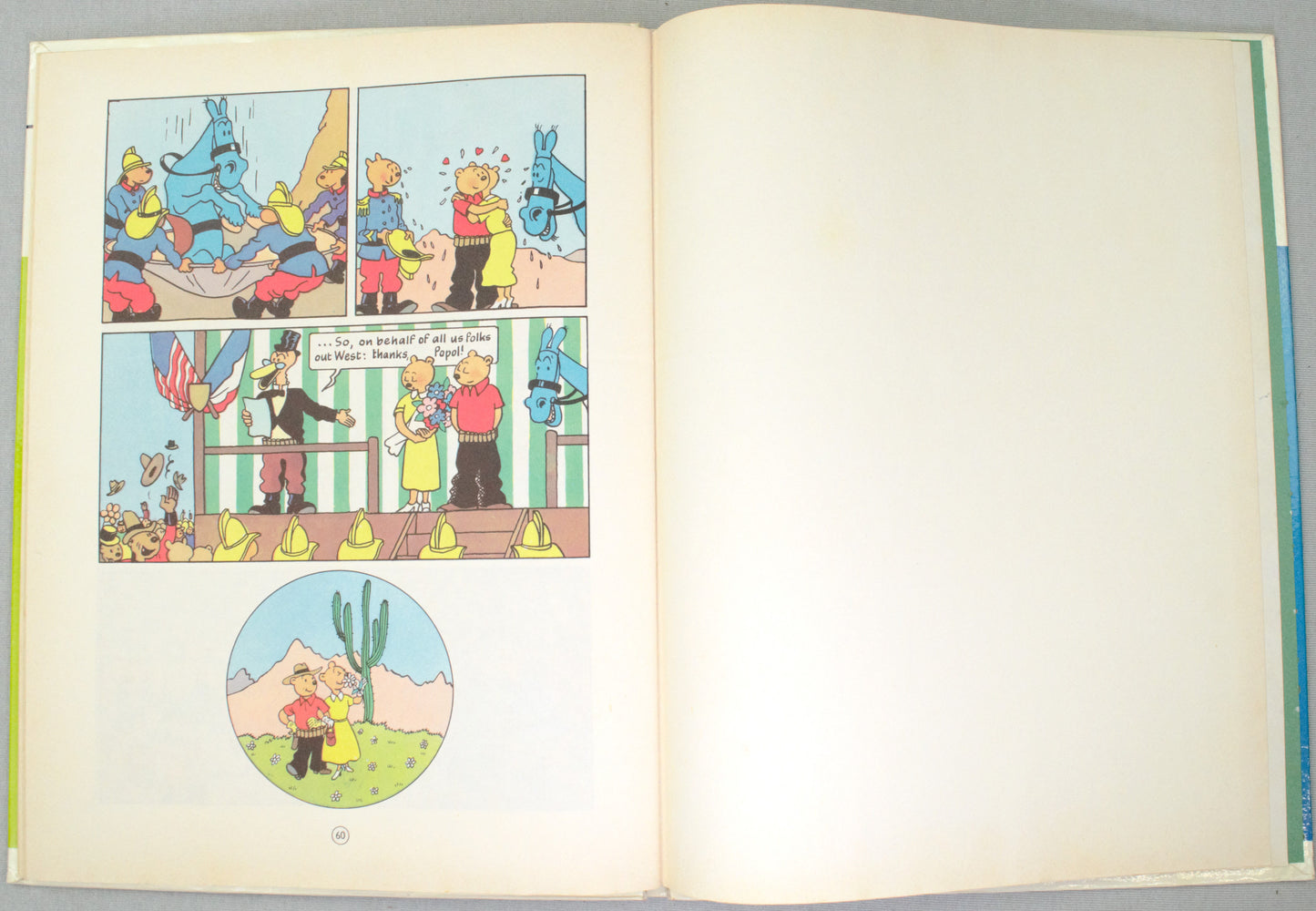 Popol Out West Methuen 1969 1st Hardback Edition Rare vintage Herge book EO Tintin