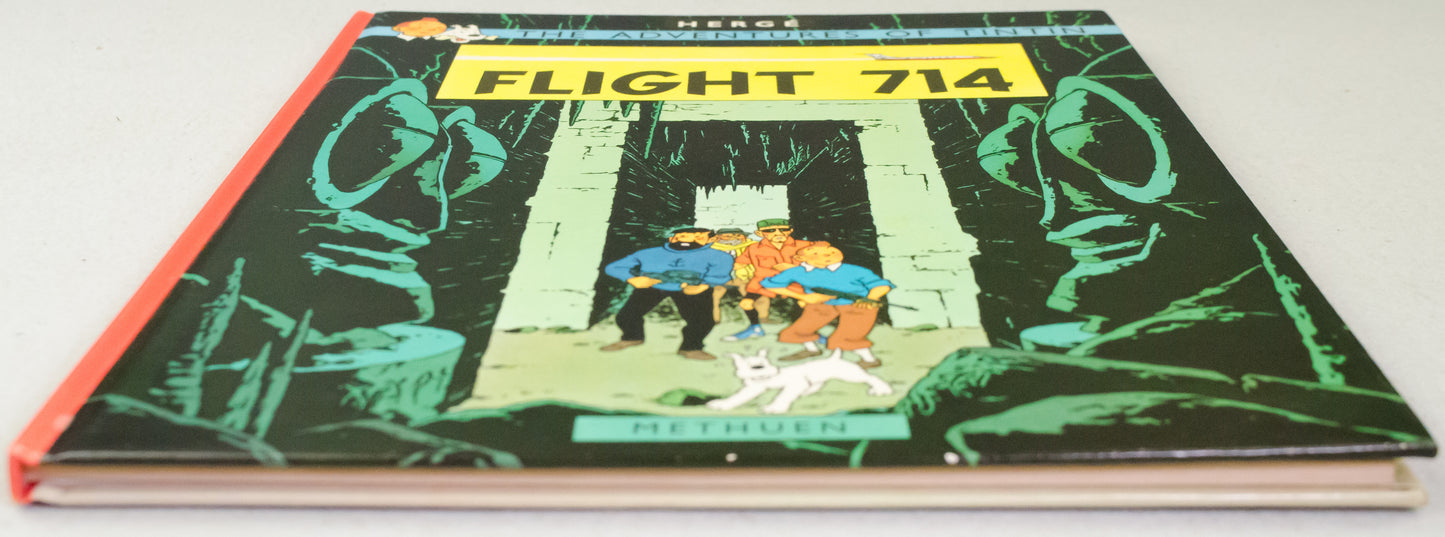 Flight 714 Comic Book - Methuen 1975 Hardback UK 3rd Edition Rare Tintin Book by Herge