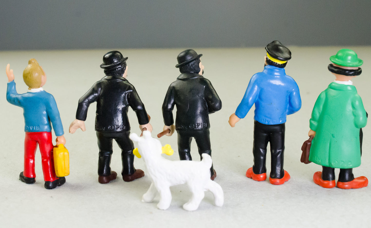 Vintage Tintin Mini Figure Collection by Bully 1980s Figurine