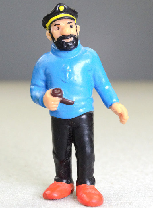 Captain Haddock: Vintage 1980s 3/4cm Mini Figure from the Bully Collection