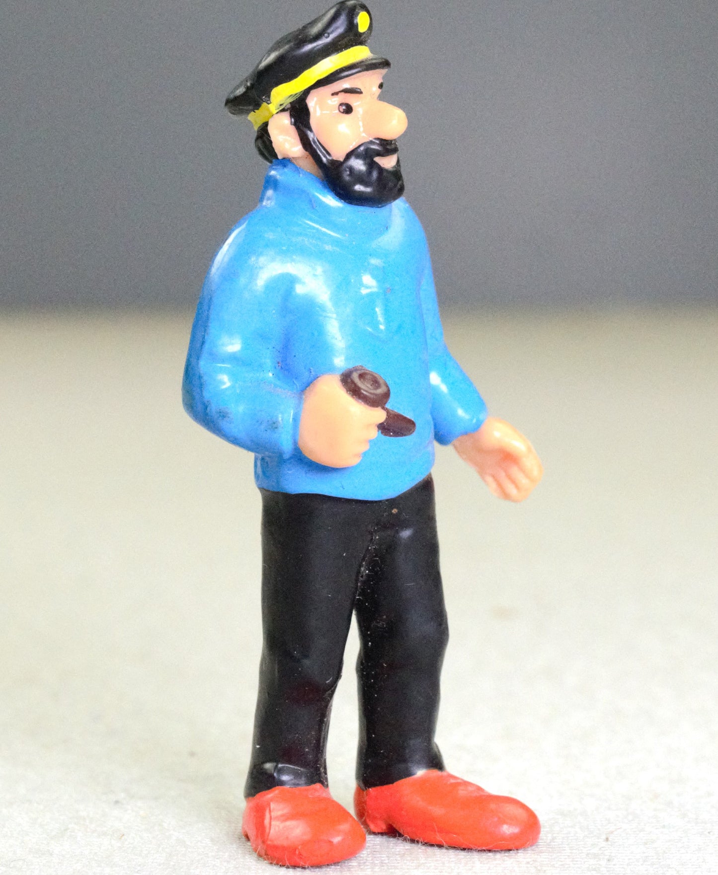Captain Haddock: Vintage 1980s 3/4cm Mini Figure from the Bully Collection
