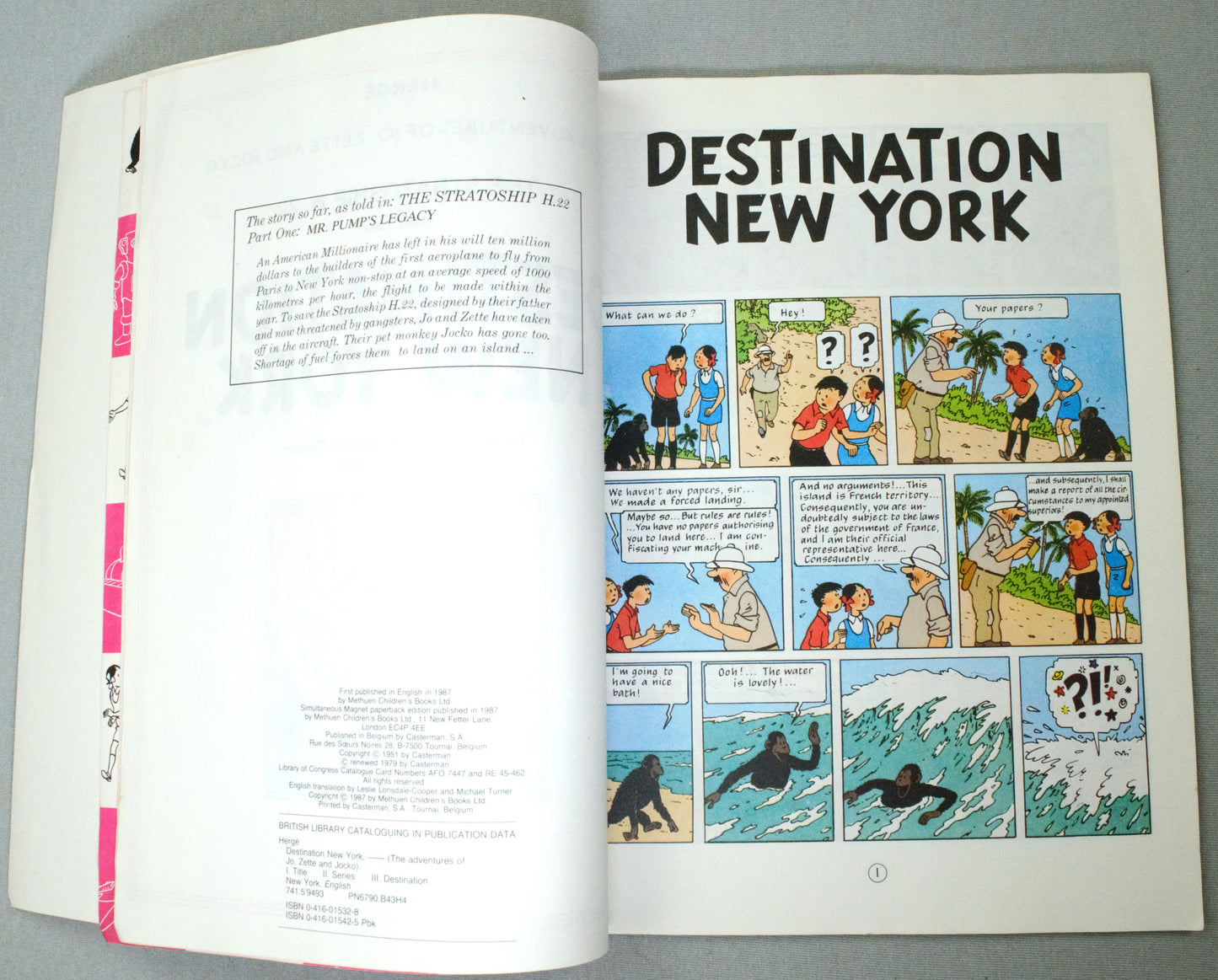 Jo, Zette and Jocko Destination New York P2 - Magnet 1987 UK Paperback 1st Edition