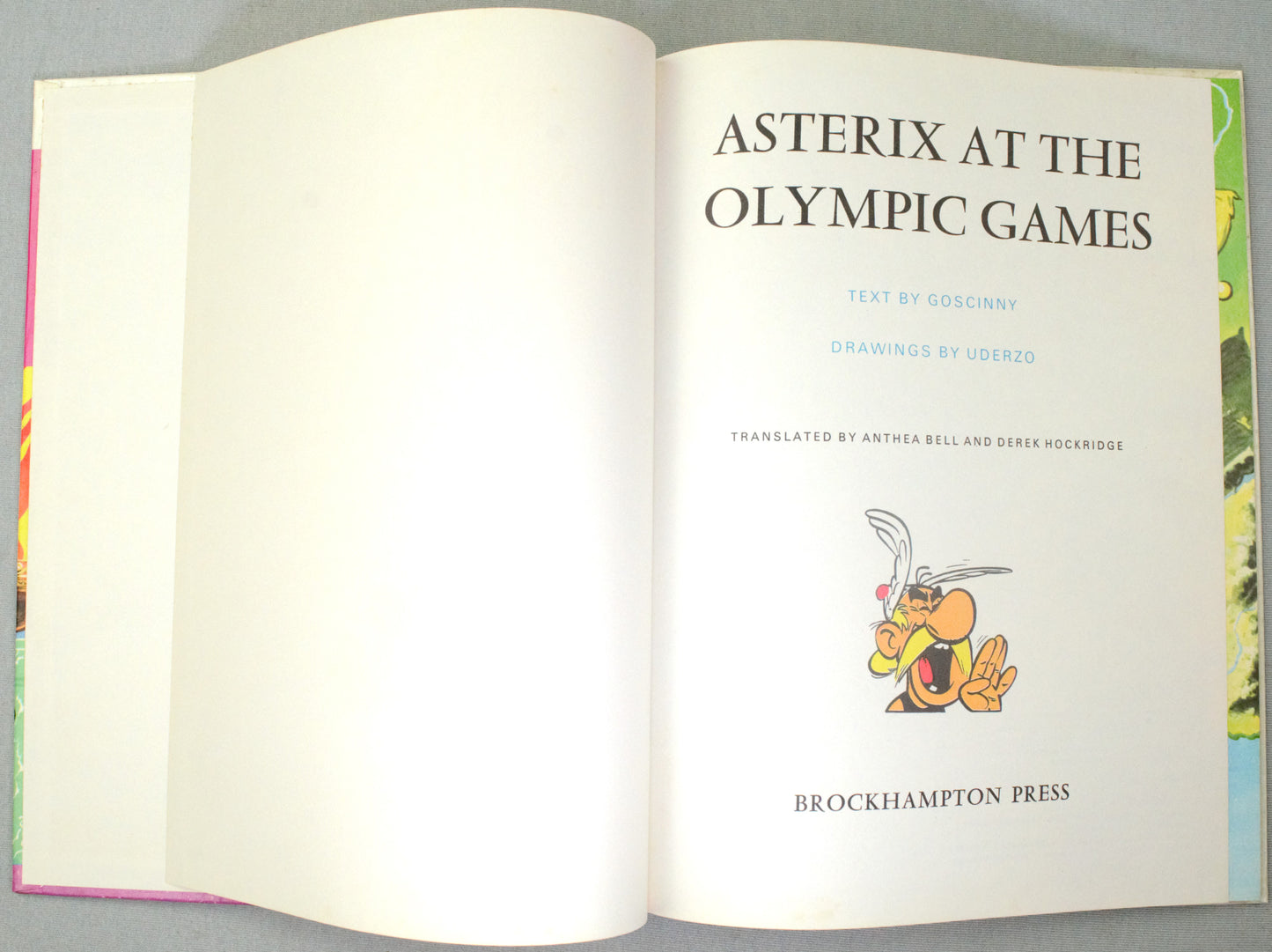 Asterix & Olympic Games 1972 Brockhampton 2nd UK Edition Rare HB Comic Book Uderzo