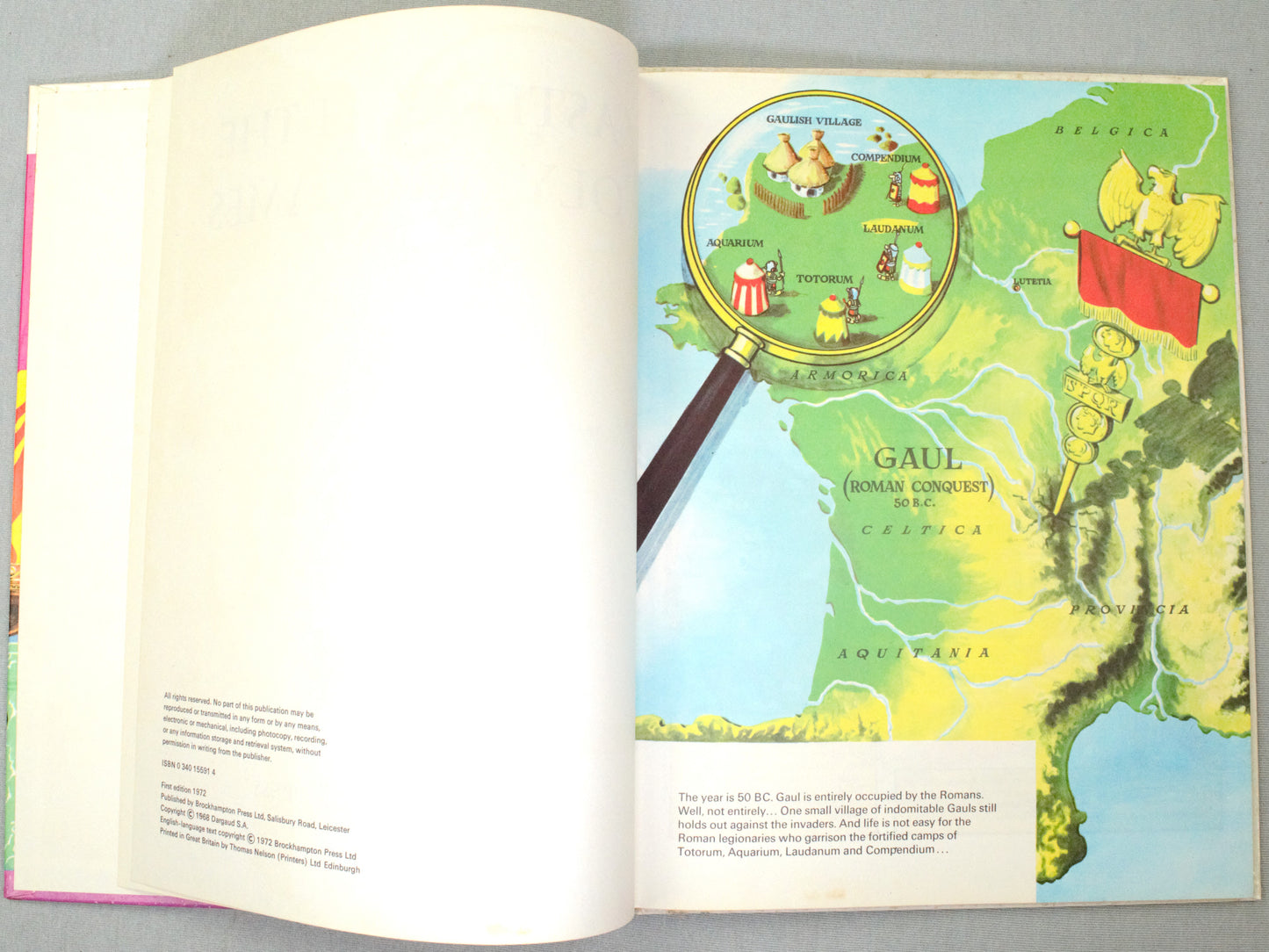 Asterix & Olympic Games 1972 Brockhampton 2nd UK Edition Rare HB Comic Book Uderzo