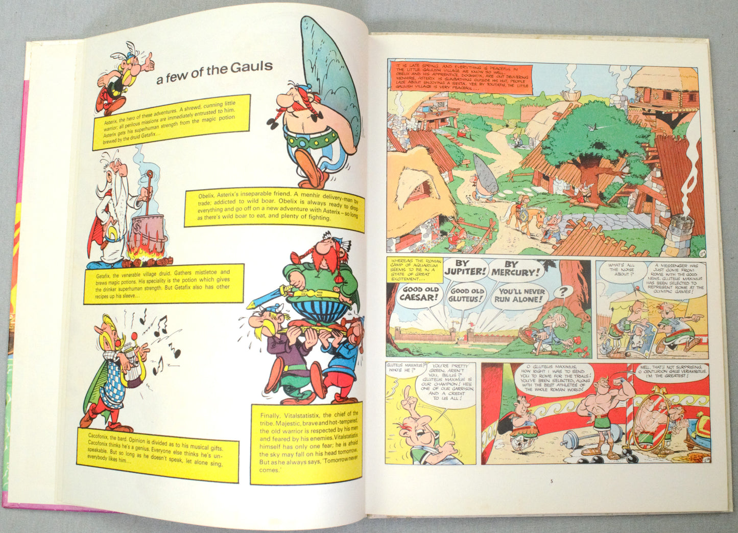 Asterix & Olympic Games 1972 Brockhampton 2nd UK Edition Rare HB Comic Book Uderzo