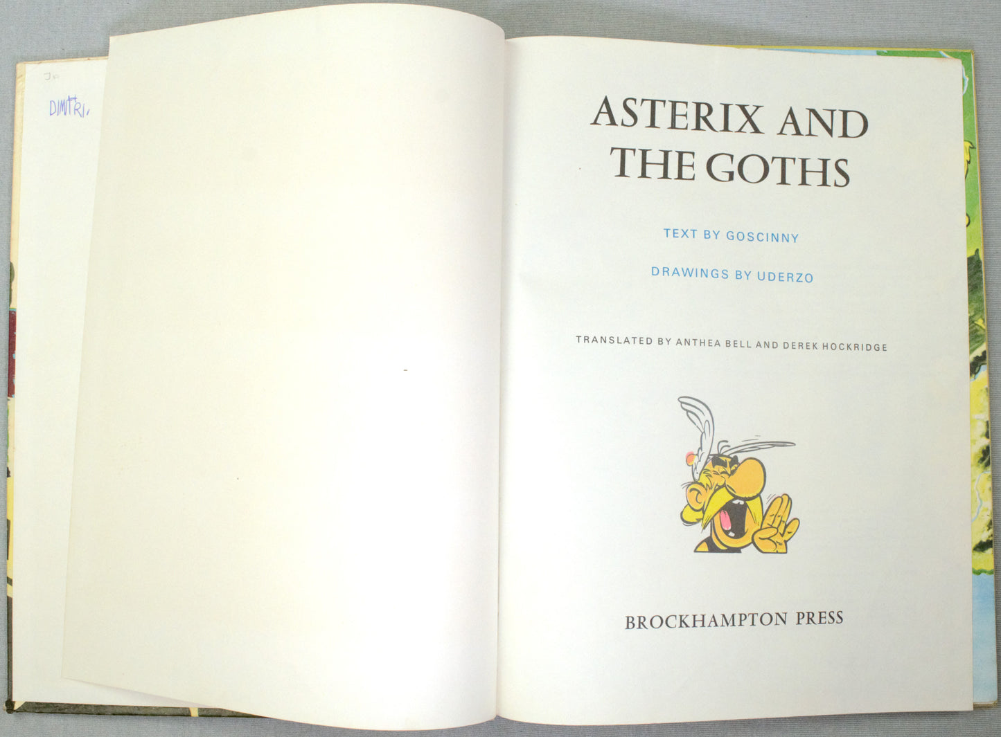 Asterix & The Goths 1974 Brockhampton 1st UK Edition Rare HB Comic Book Uderzo