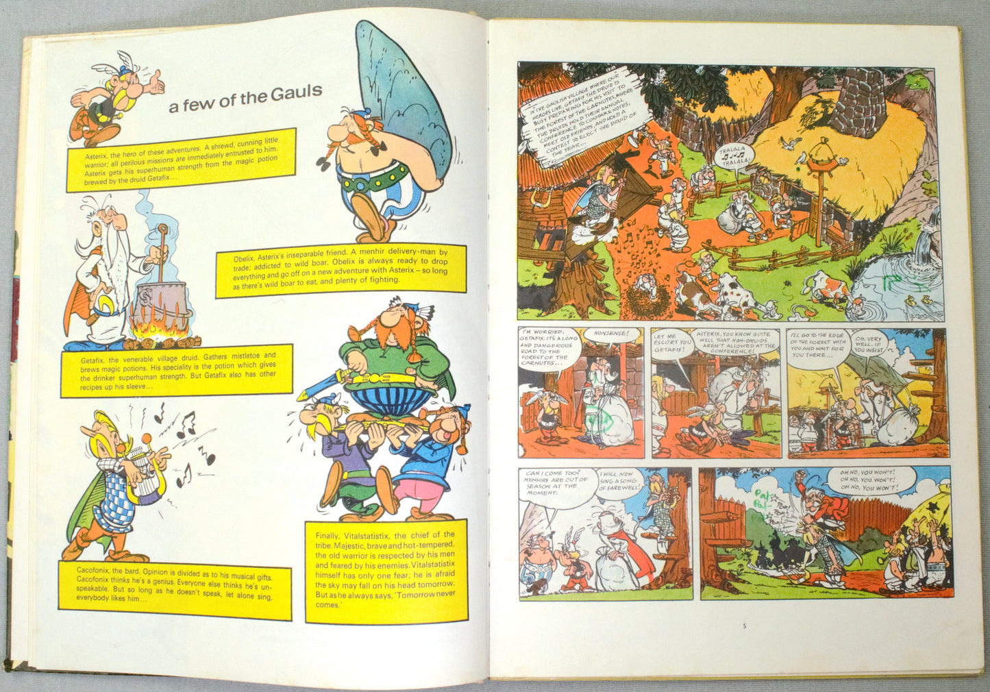 Asterix & The Goths 1974 Brockhampton 1st UK Edition Rare HB Comic Book Uderzo