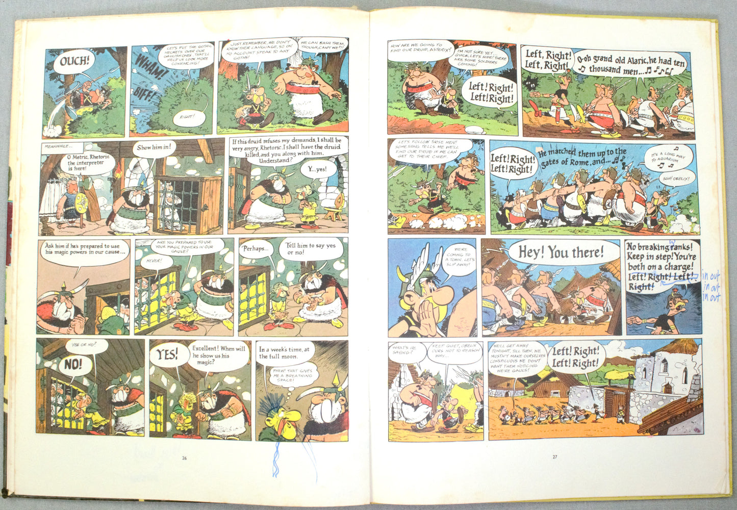 Asterix & The Goths 1974 Brockhampton 1st UK Edition Rare HB Comic Book Uderzo
