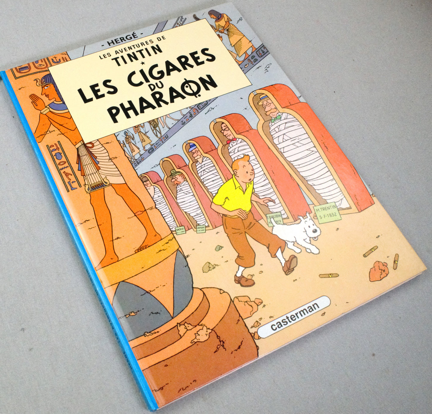 Tintin Les Cigares Du Pharaon Comic Book - Casterman 1983 French Hardback Edition Herge