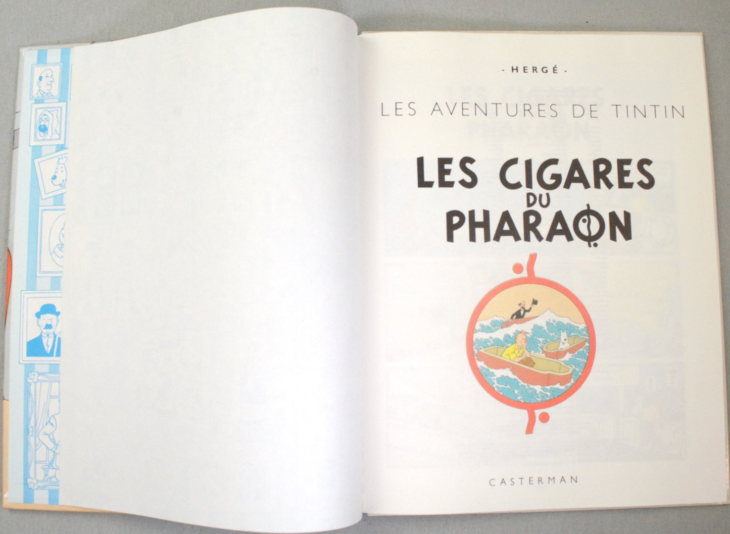 Tintin Les Cigares Du Pharaon Comic Book - Casterman 1983 French Hardback Edition Herge
