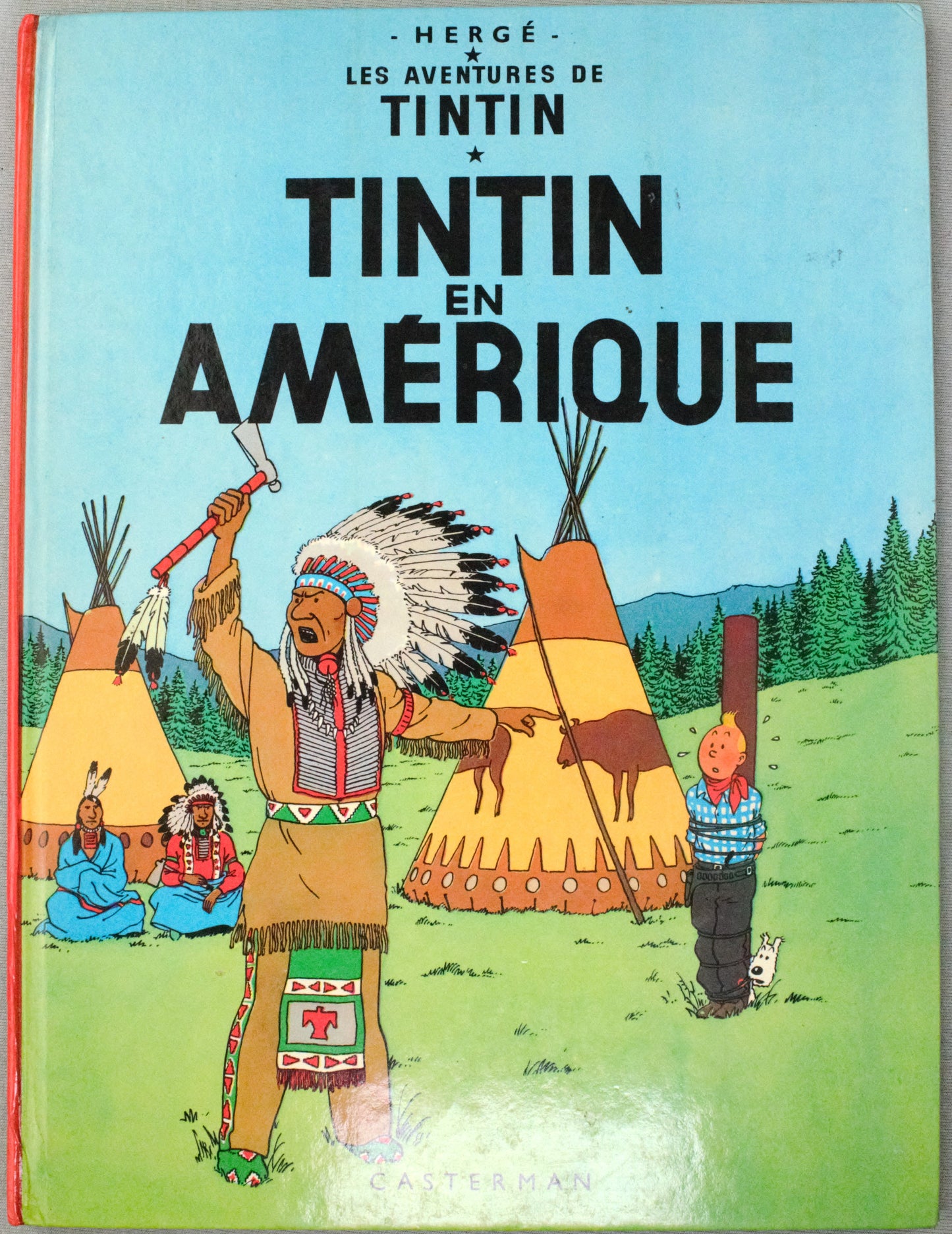Tintin en Amerique Comic Book - Casterman 1981 French Hardback Edition Herge