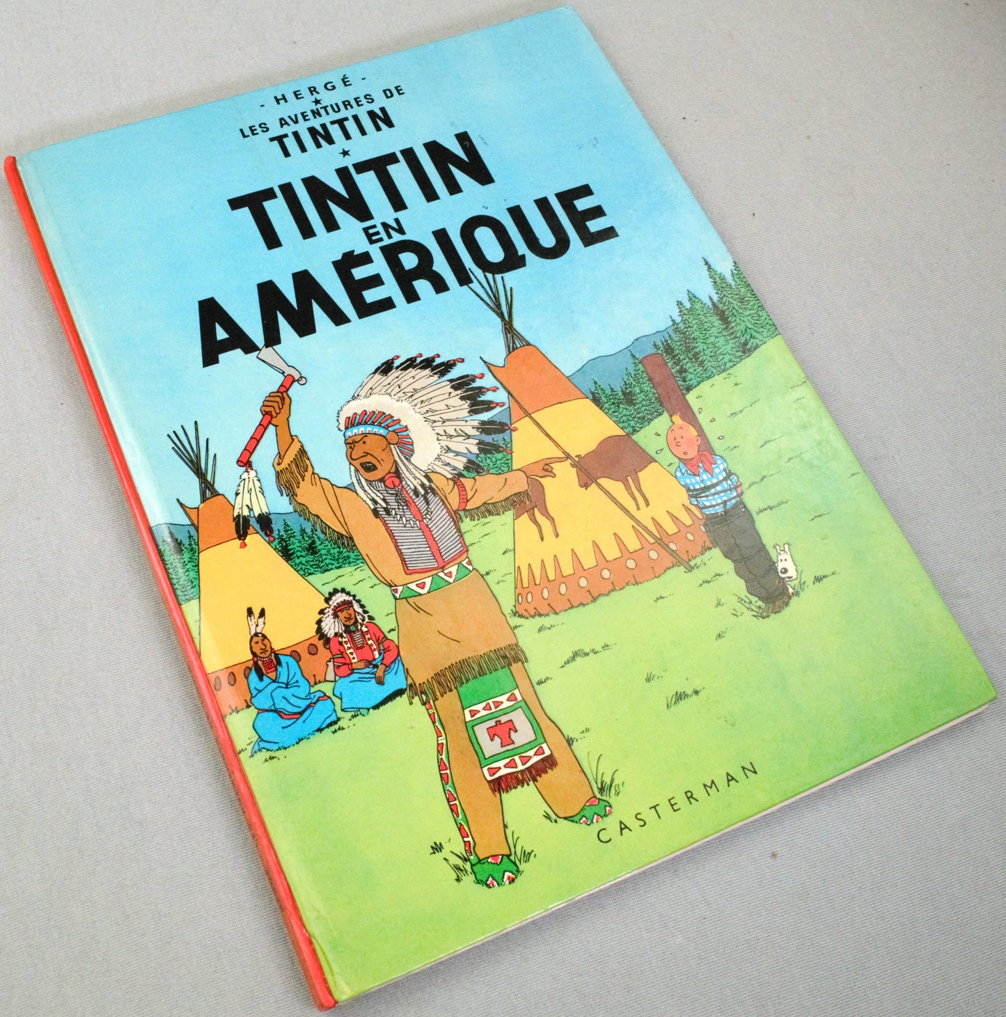 Tintin en Amerique Comic Book - Casterman 1981 French Hardback Edition Herge