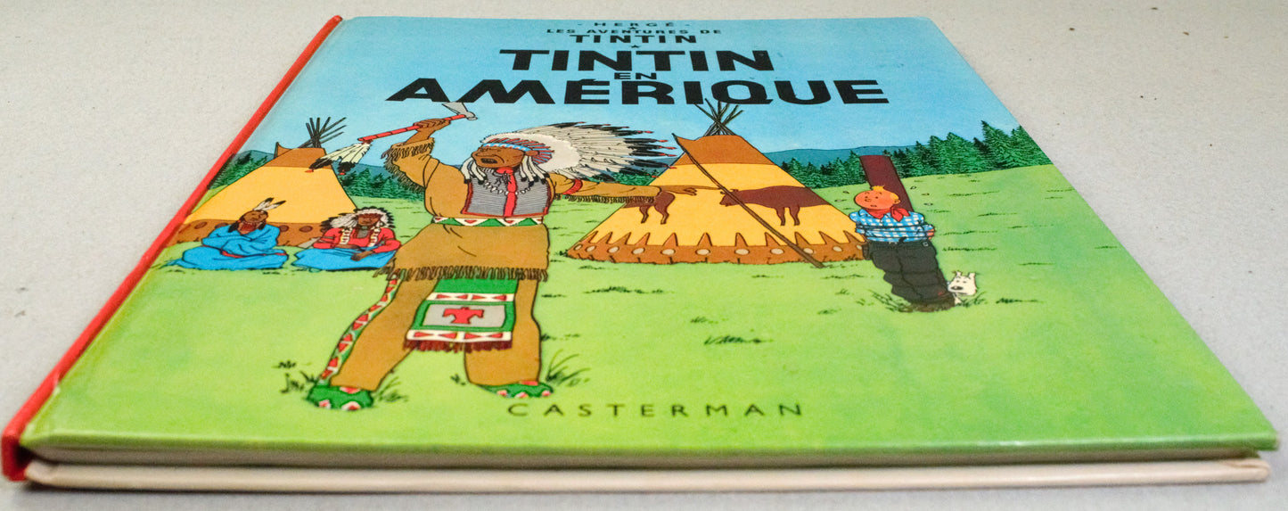 Tintin en Amerique Comic Book - Casterman 1981 French Hardback Edition Herge