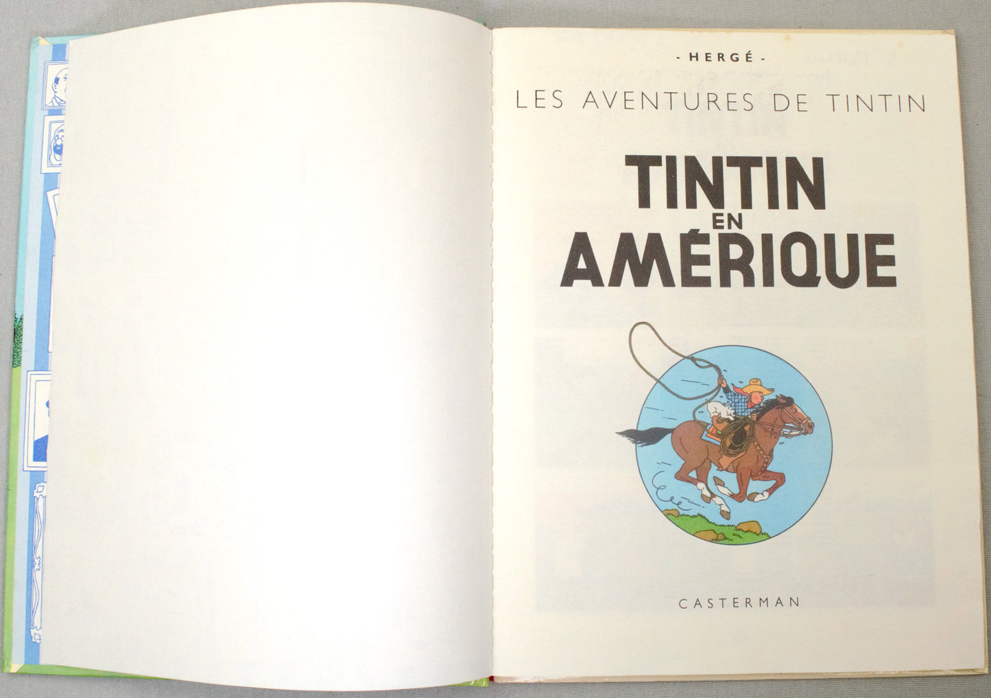 Tintin en Amerique Comic Book - Casterman 1981 French Hardback Edition Herge
