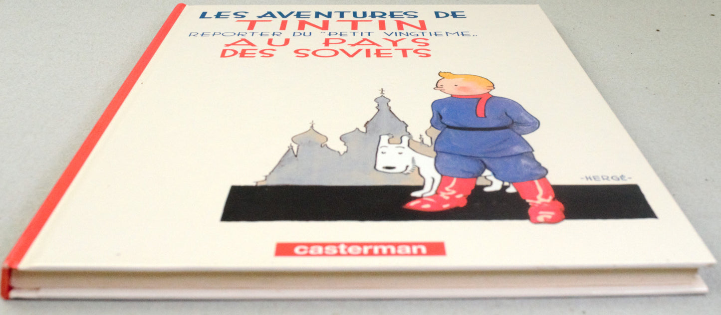 Tintin Au Pays Des Soviets Comic Book - 1999 Casterman French B&W Edition Herge