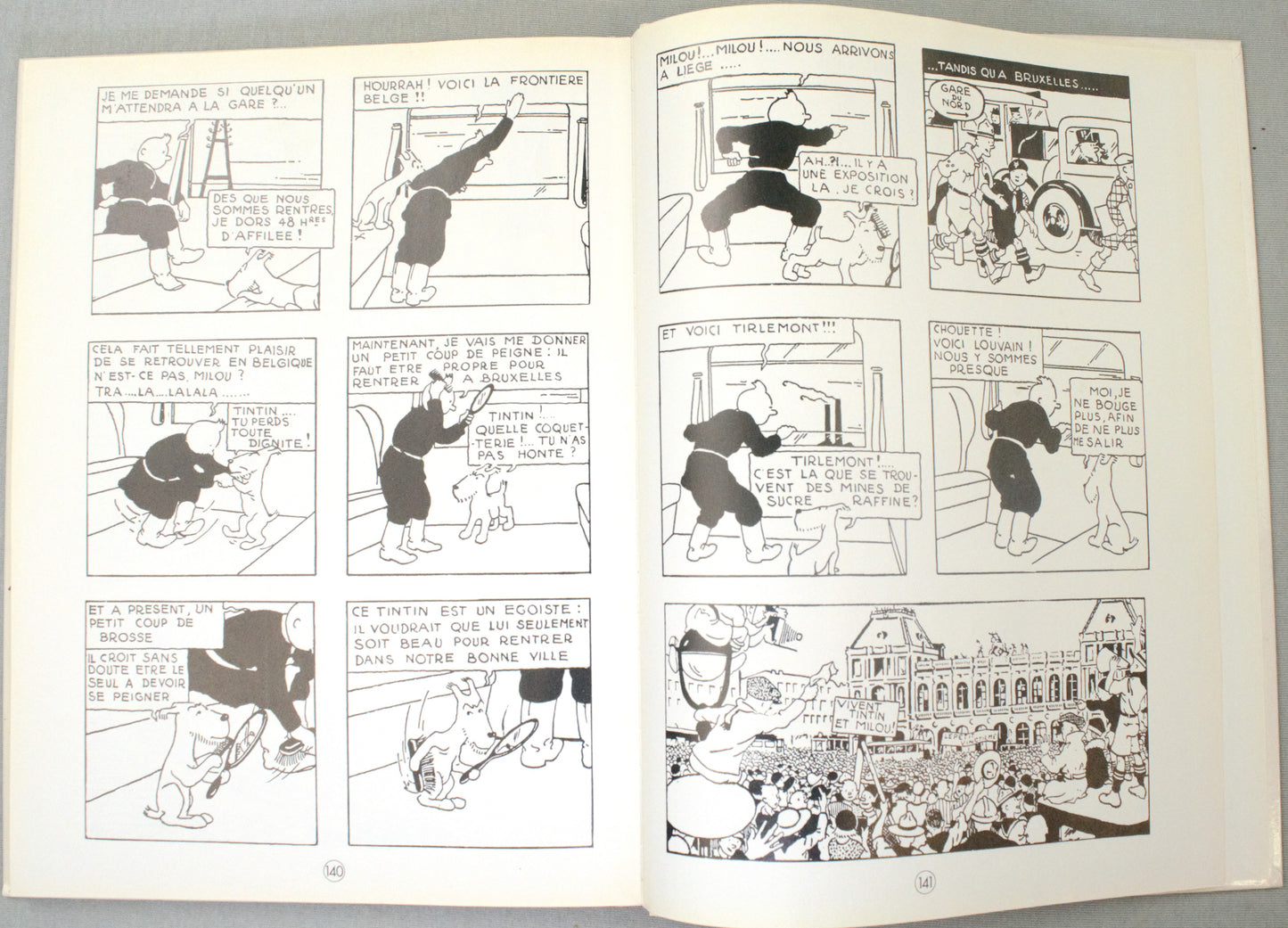 Tintin Au Pays Des Soviets Comic Book - 1999 Casterman French B&W Edition Herge