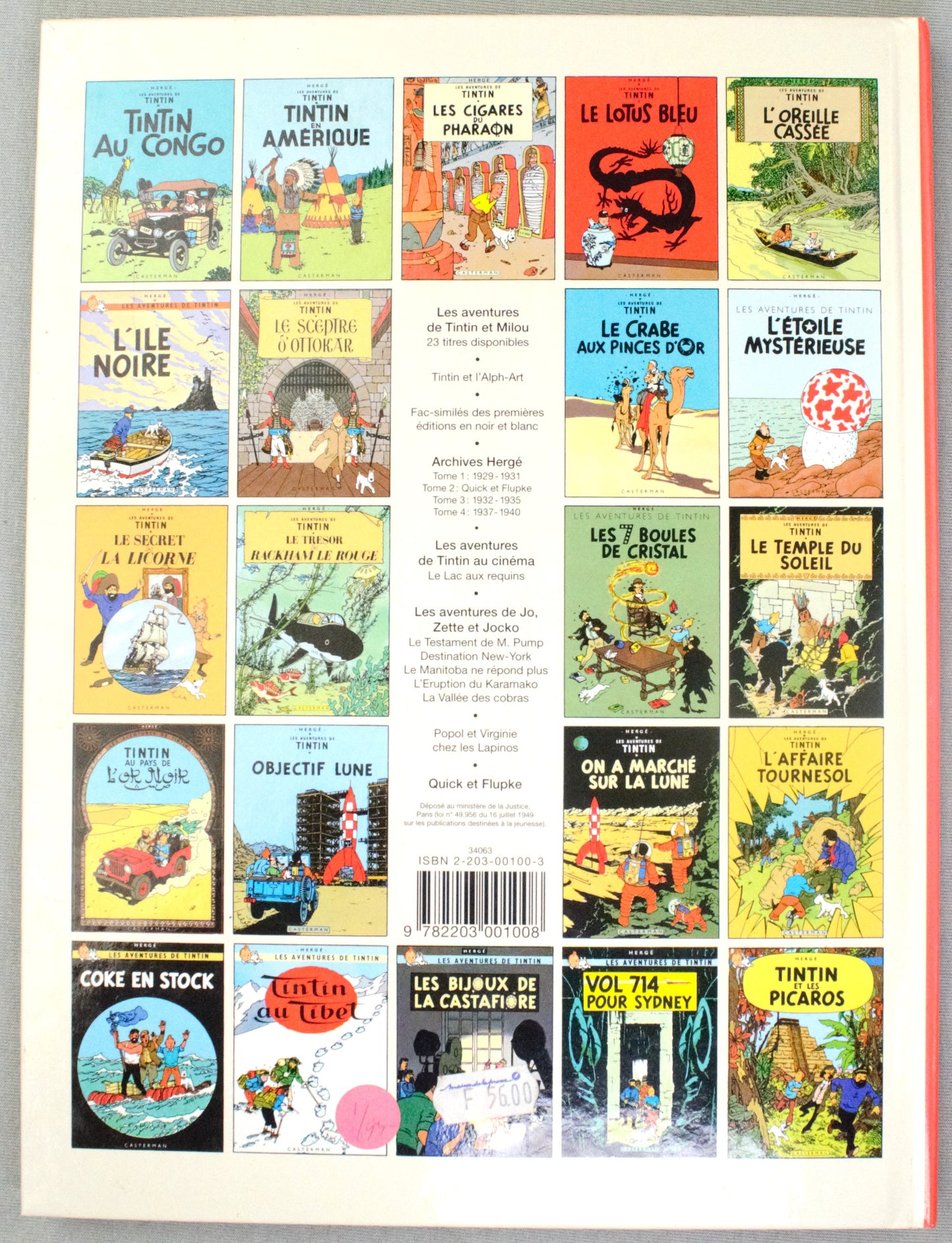 Tintin Au Pays Des Soviets Comic Book - 1999 Casterman French B&W Edition Herge