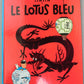 Tintin Le Lotus Bleu Comic Book - Casterman 1982 French Hardback Edition Herge