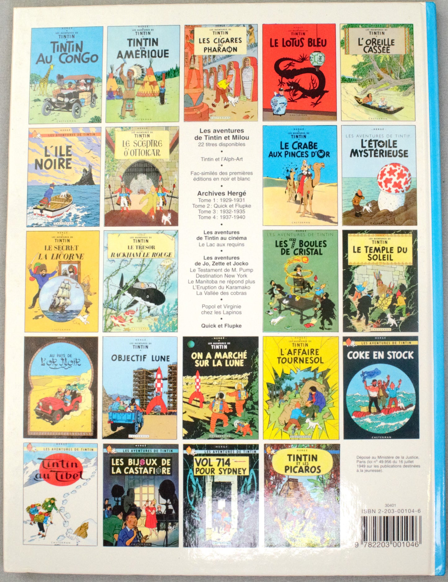 Tintin Le Lotus Bleu Comic Book - Casterman 1982 French Hardback Edition Herge