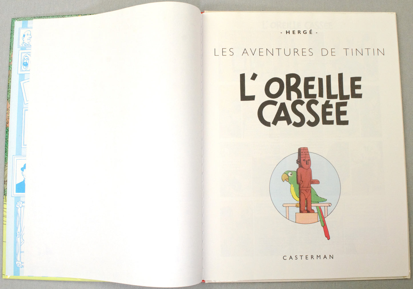 Tintin L'oreille Cassee Comic Book - Casterman 1984 French Hardback Edition Herge