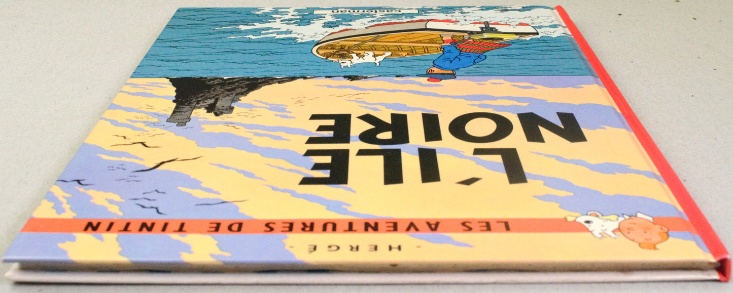 Tintin L'ile Noire Comic Book - Casterman 1984 French Hardback Edition Herge