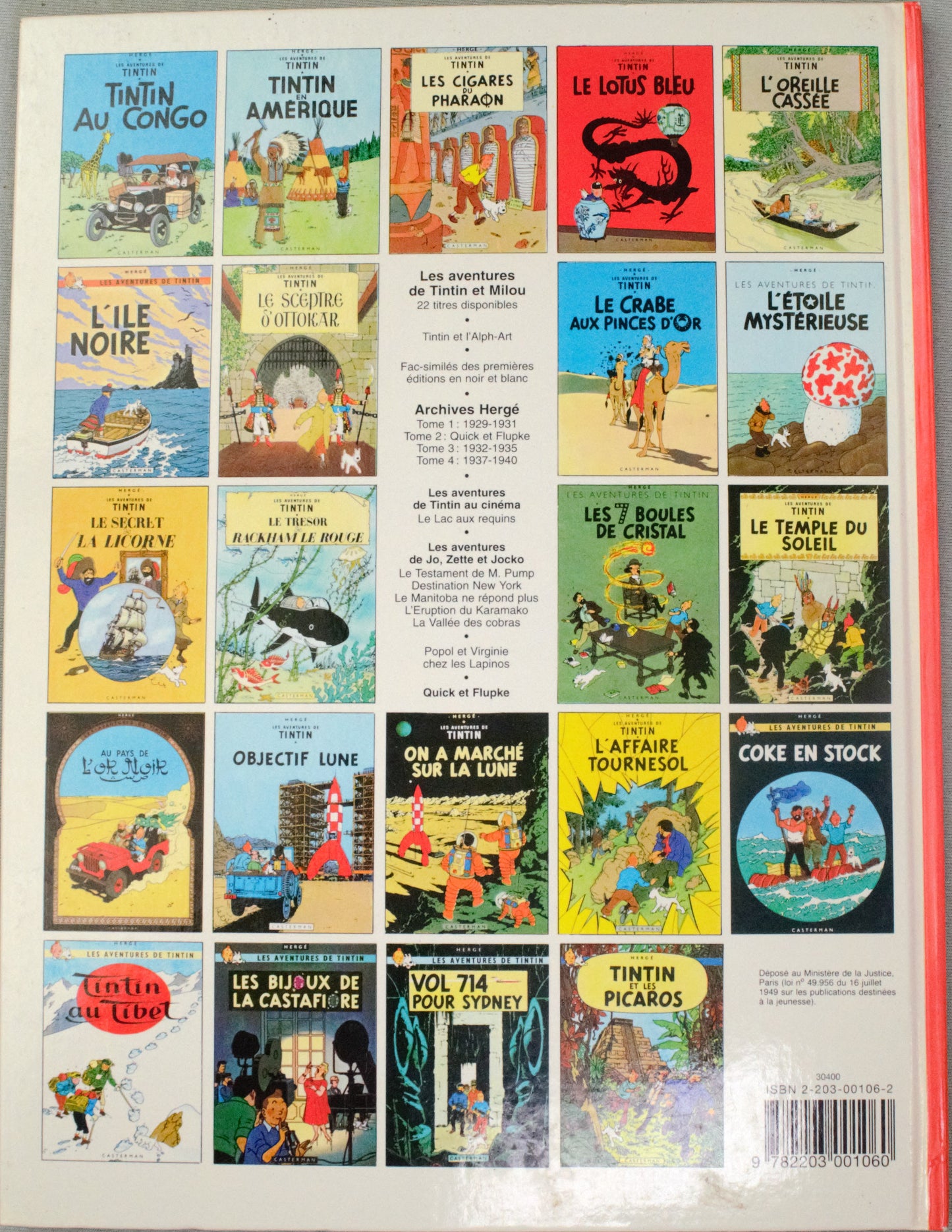 Tintin L'ile Noire Comic Book - Casterman 1984 French Hardback Edition Herge