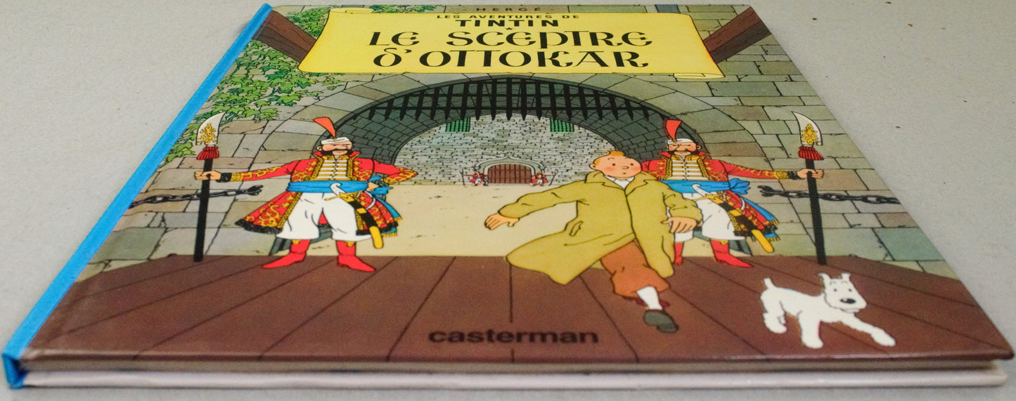Tintin Le Sceptre d'Ottokar Comic Book - 1975 Casterman Hardback French Edition Herge