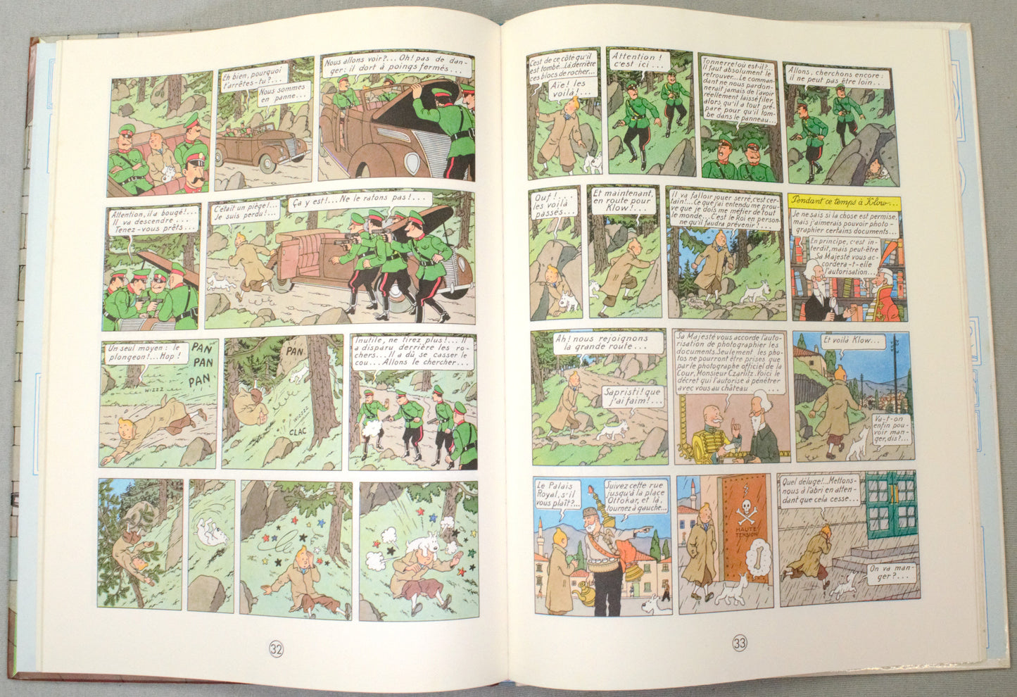 Tintin Le Sceptre d'Ottokar Comic Book - 1975 Casterman Hardback French Edition Herge